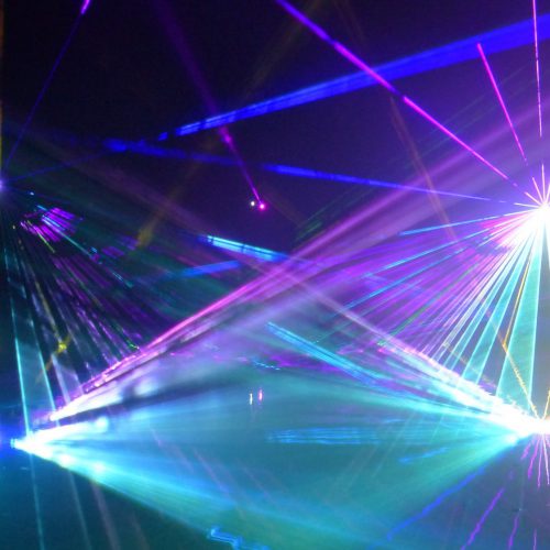 Lasershow für Volksbank Rastede