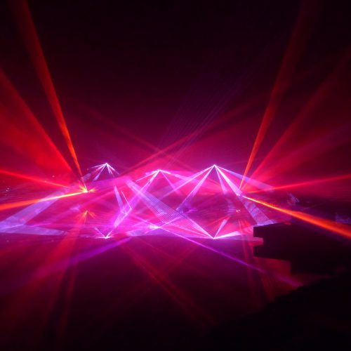 Lasershow für Volksbank Rastede